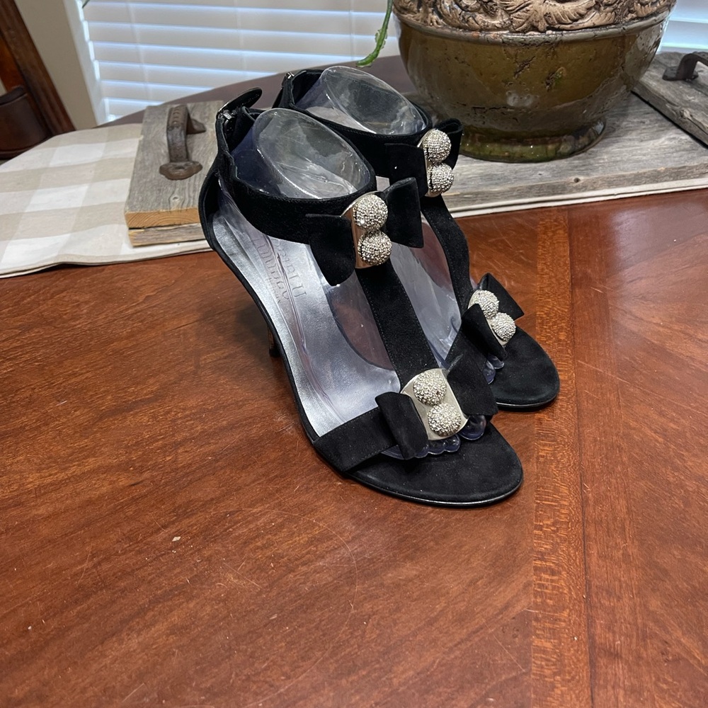 Loriblu sandals heels suede black